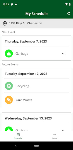 CHS Trashtracker Screen 3
