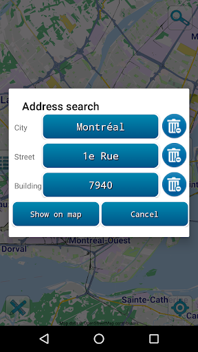 Map of Montreal offline Screen 3