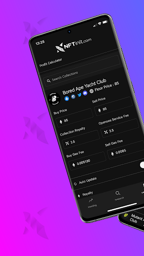 Android application NFTinit - NFT Statistics screenshort