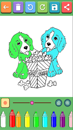Paw Dog Coloring Book - Screenshot 4