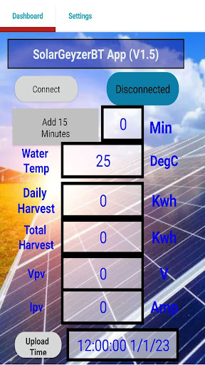 SolarGeyserBT Screen 3