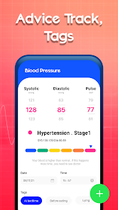 Captura 2 Blood Pressure: BP Tracker android
