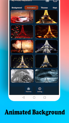 Paris Eiffel Tower keyboard Screen 3
