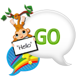 GO SMS THEME|RainbowSkyMonkey icon
