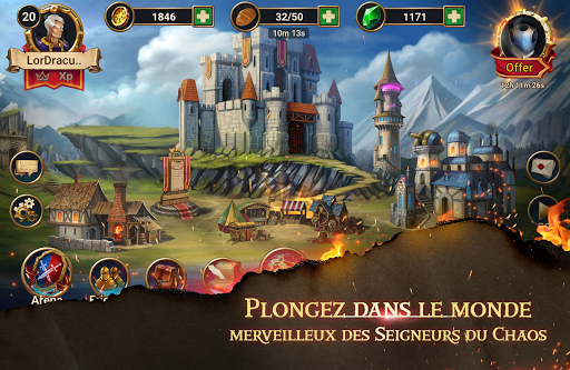 Télécharger Chaos Lord Stronghold Kingdom Guerre RPG médiévale APK MOD (Astuce) screenshots 4