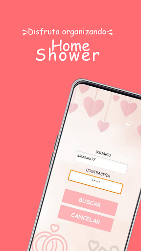 Android application Home shower screenshort