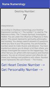 Name Numerologie (Astrologie) Screenshot