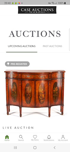 Case Auctions Screen 2
