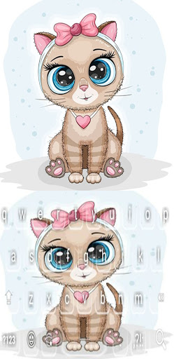 Kitty With Pink Bow keyboard