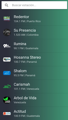 Android application Radios Cristianas screenshort