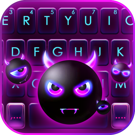 Devil Emoji Keyboard Backgroun logo