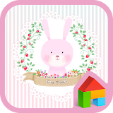 Pink rabbit Dodol Theme icon