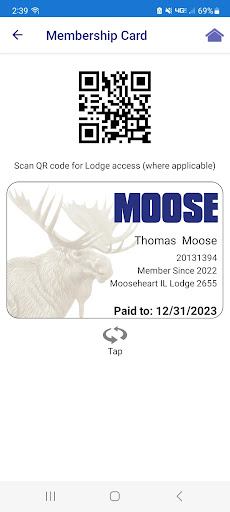 Moose Membership Screen 2