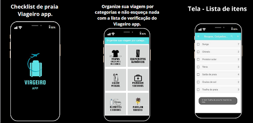 Android application Viageiro screenshort