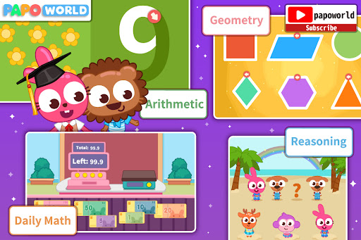 Purple Pink Math Screen 2