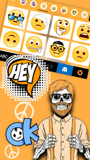 Hipster Guy Keyboard Backgroun Screen 3