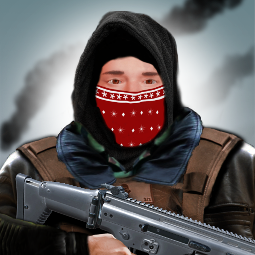 Jeu de guerre Sniper soldier logo