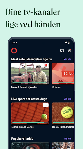 Android application Norlys Play screenshort