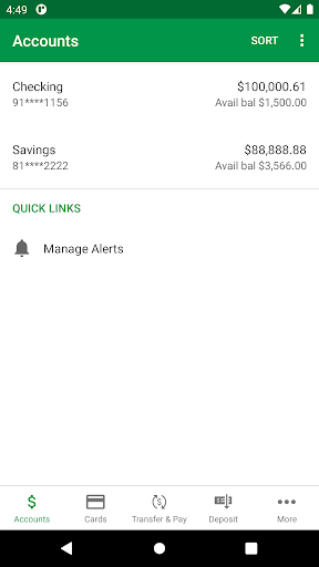 Cumberland Federal Bank Mobile Screen 3