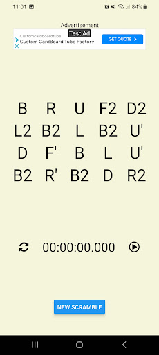 Cube Scrambler Screen 2