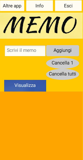 Memo - Promemoria Screen 2