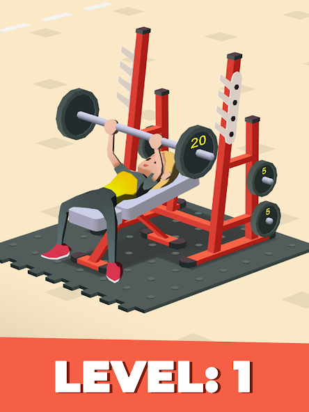 Idle Fitness Gym Tycoon - Game banner