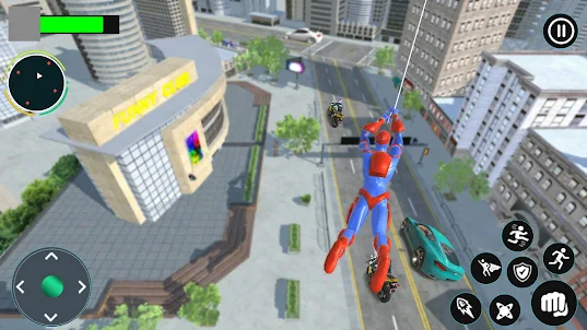 Flying Spider Rope Hero 3D