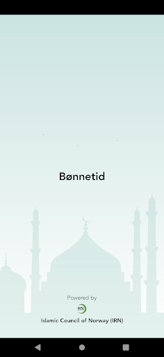 Android application Bønnetid screenshort
