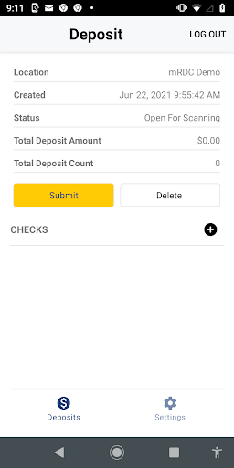 CLB&T Business Mobile Deposit Screen 3