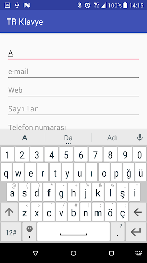 Turkish Keyboard Screen 2