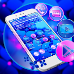 Cover Image of Download Blue Flower Launcher Theme 4.3 APK