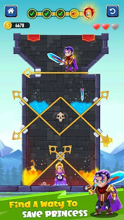 Game screenshot Hero Rescue - Pin Puzzle Games mod apk