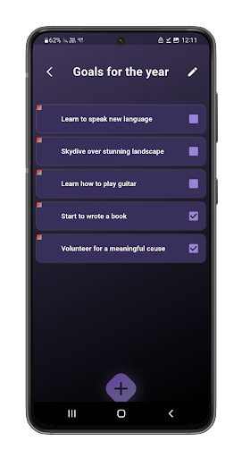Owlist: To do & Bucket list Screen 3