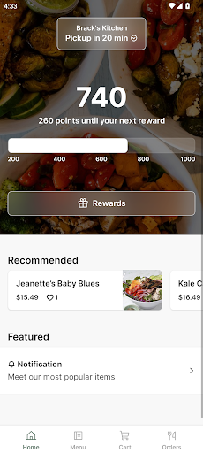 Android application Brack's Kitchen screenshort
