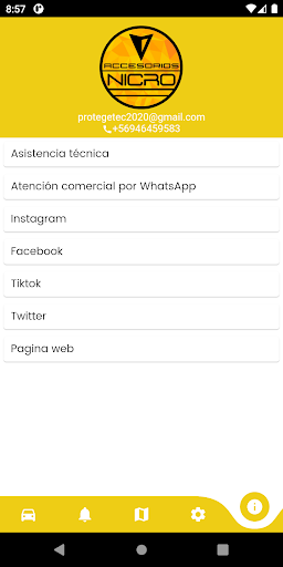 Android application GPS Nicro screenshort