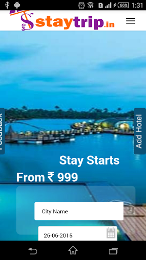 Android application StayTrip screenshort