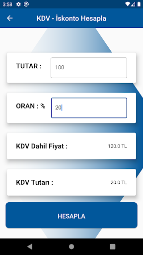 KDV+İSKONTO HESAPLAMA Screen 2