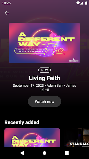 Inheritance Church Screen 3