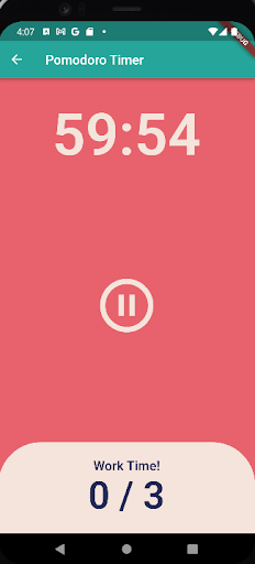 Pomodoro Timer Screen 3