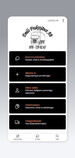 Android application Emils Frakttjänst AB screenshort