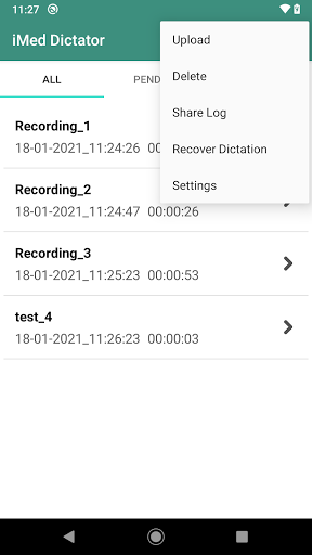 iMed Dictator Screen 3