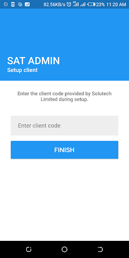 Solutech SAT Admin Screen 2