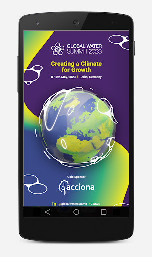 Android application Global Water Summit 2023 screenshort