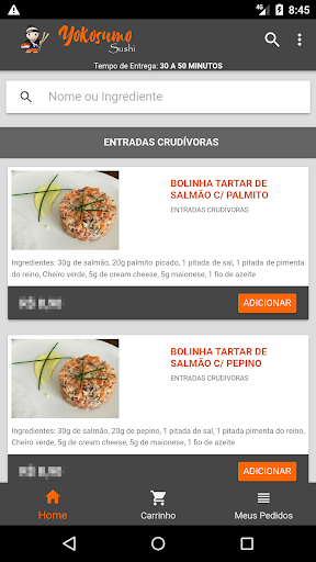 Android application Yokosumo Sushi screenshort