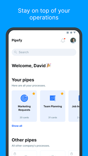 Android application Pipefy - Workflow & Processes screenshort