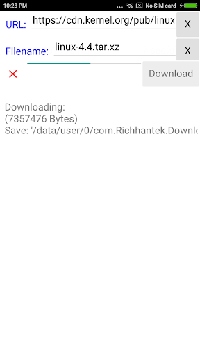 SimpleDownloader Screen 3