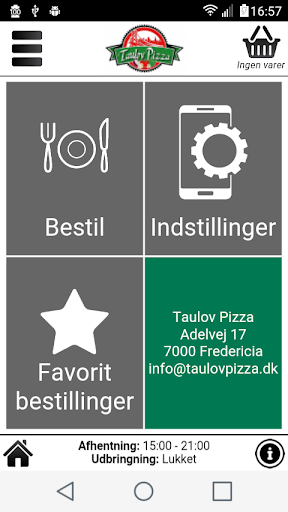 Android application Taulov Pizza screenshort