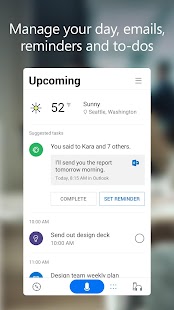 Microsoft Cortana – Digital assistant Screenshot