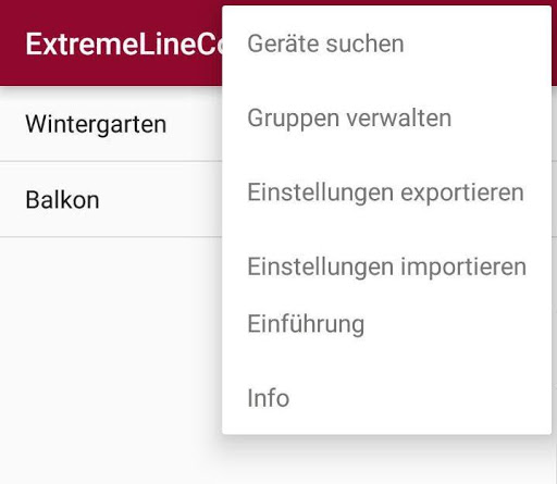 ExtremeLine Control Screen 2