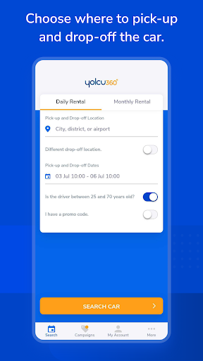 Yolcu360 - Car Rental Screen 3